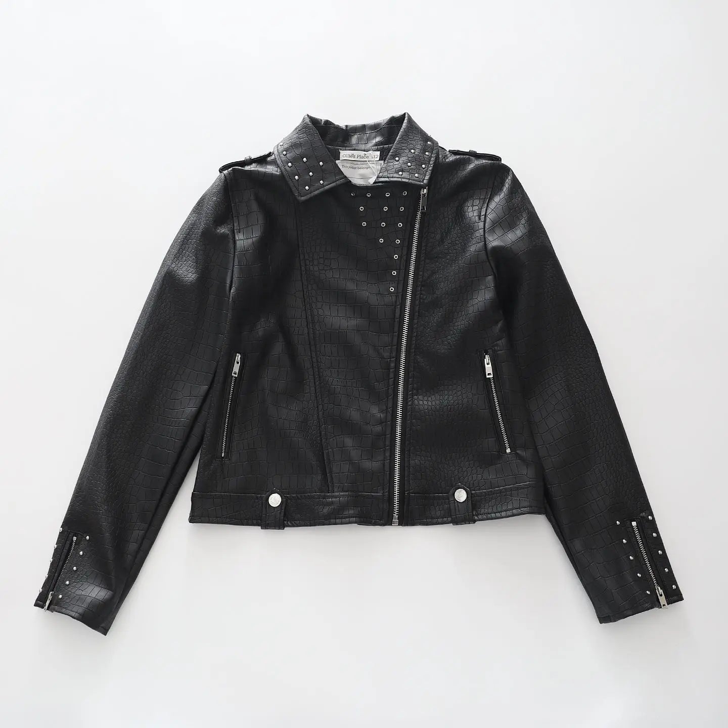 Leather Look Biker Jacket