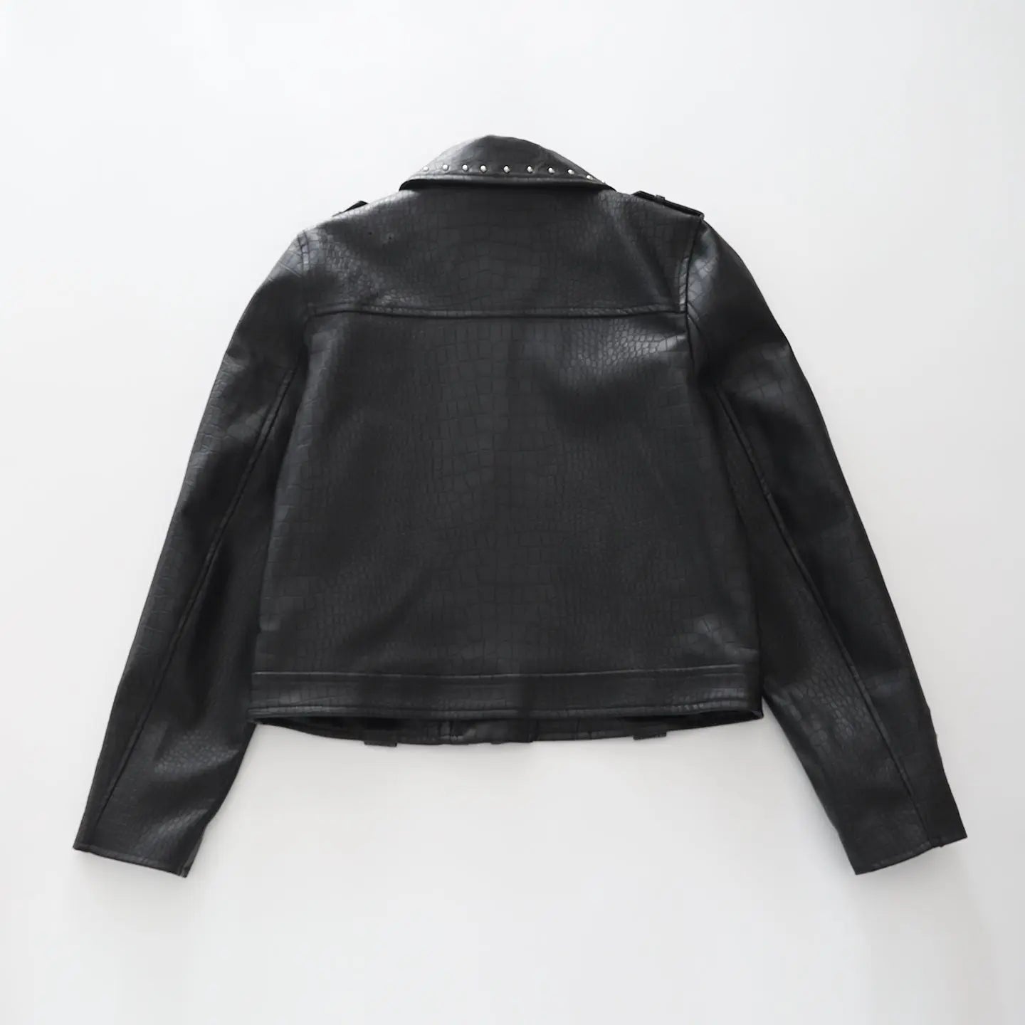 Leather Look Biker Jacket