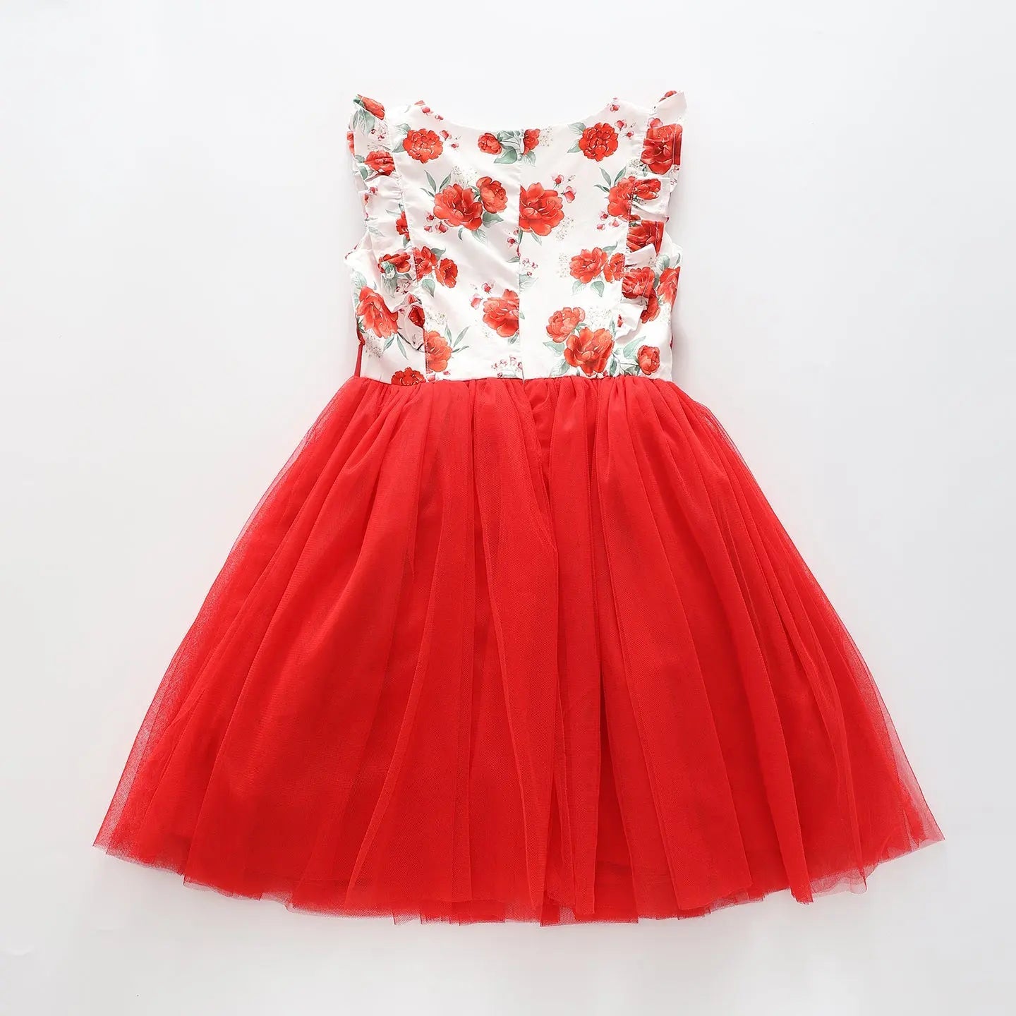 Older Girls Special Occasion Red Rose Dress