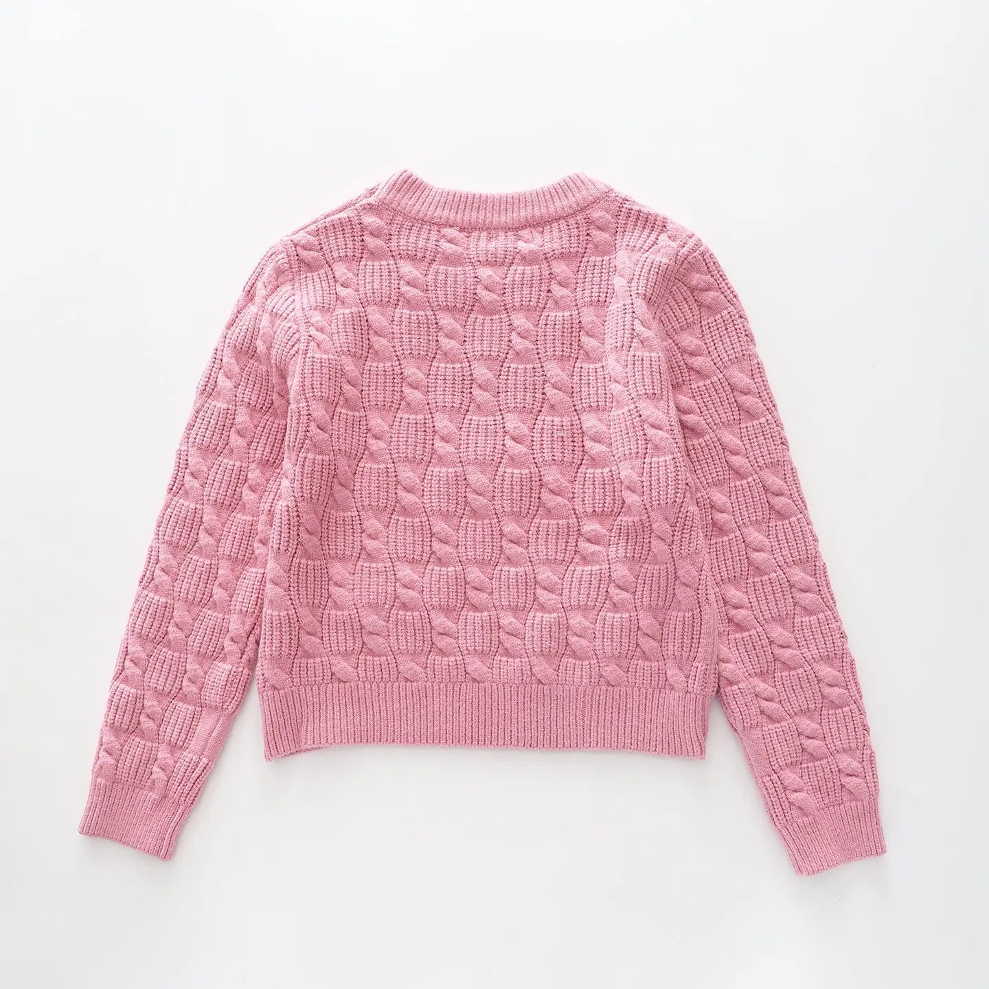 Pink Bow, Older Girls Knit Jumper