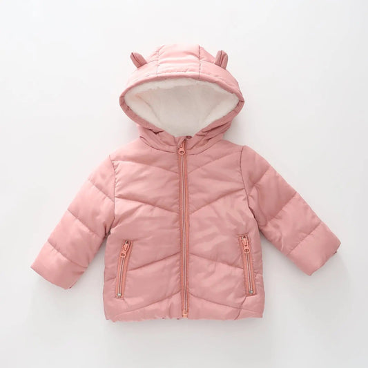 Ballerina Bear Hooded Puffer Jacket