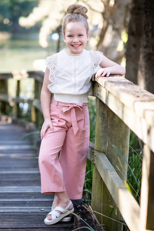 Chic Rose, Girls Wide Leg Pants