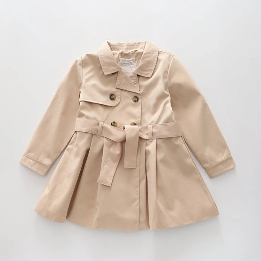 Girls Beige Trench Coat