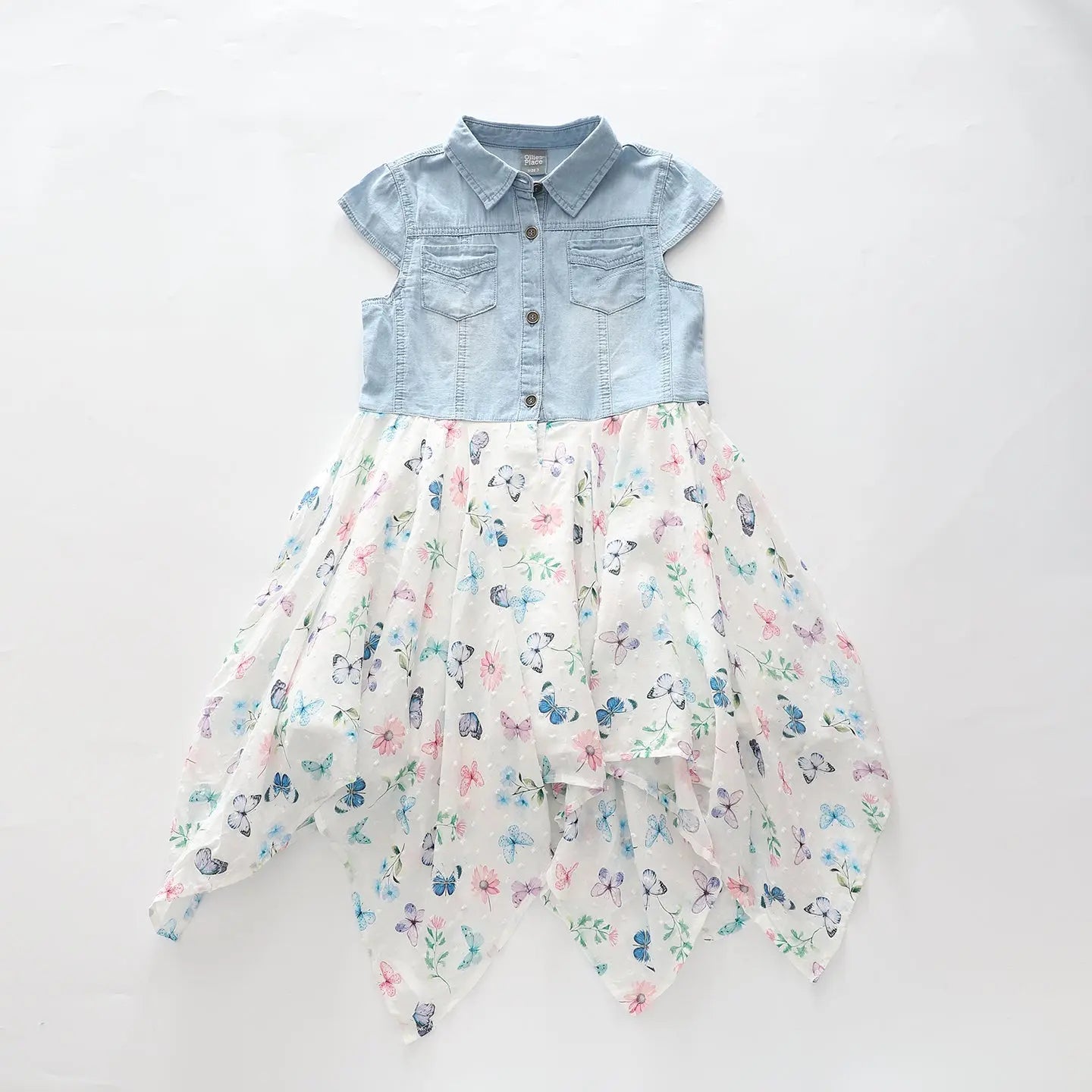 Denim Butterfly Dress