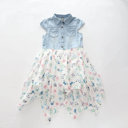 Denim Butterfly Dress