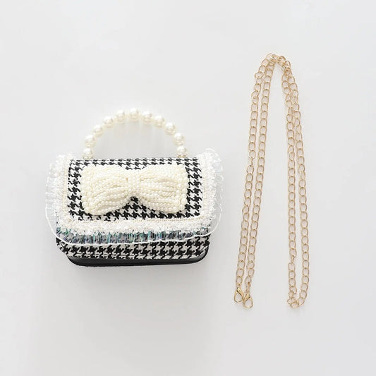 Girls Houndstooth Handbag