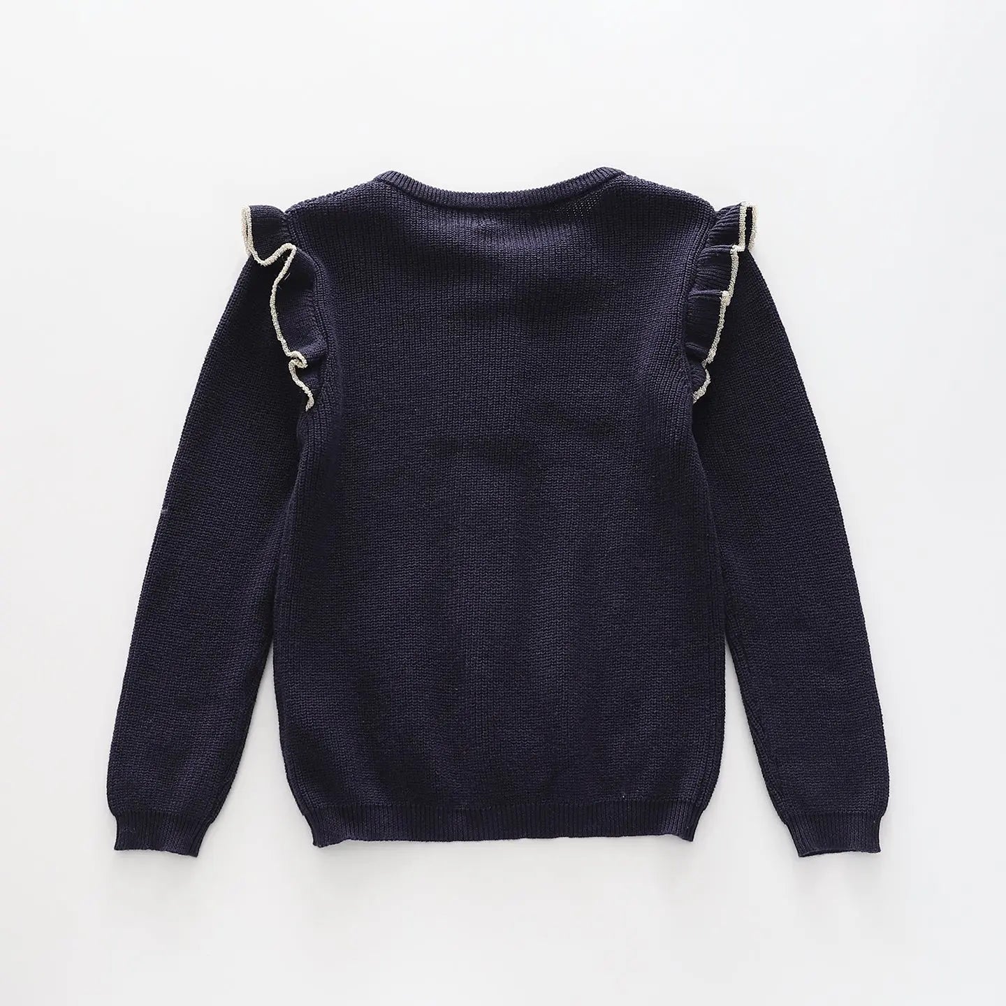 Girls' True Knit Navy Blue Cardigan